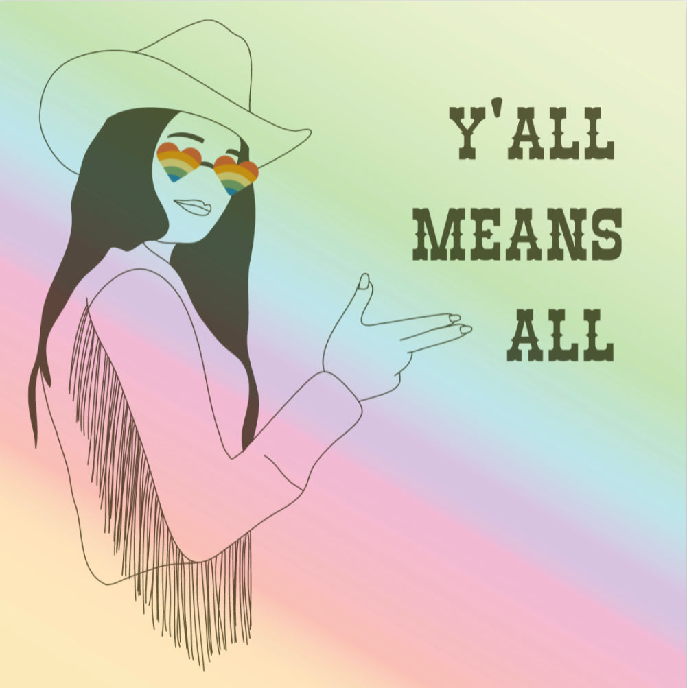 Y'all Means All Sticker